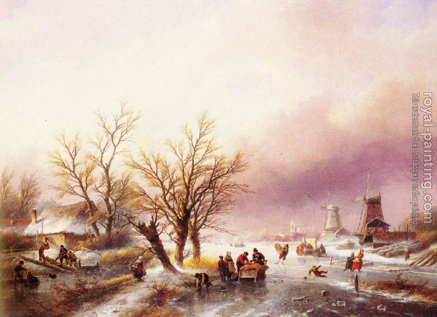 Jan Jacob Coenraad Spohler : A Winter Landscape
